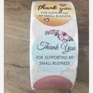500 Sticker Roll of Thank You for Supporting My Small Business Stickers